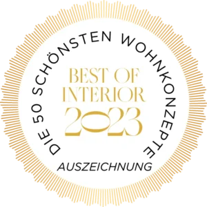 Siegel „Best of Interior 2023 – Auszeichnung“