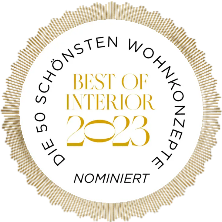 Siegel „Best of Interior 2023 – Nominiert“