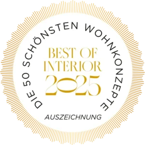 Siegel „Best of Interior 2025 – Auszeichnung“