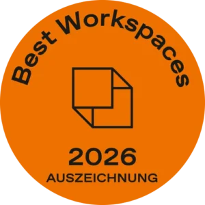 Siegel „Best Workspaces 2026 – Auszeichnung“
